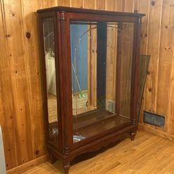 Antique Glass China Cabinet 