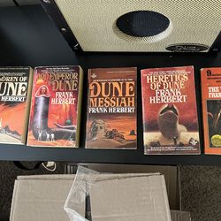 Original Dune Books 2-5 and Worlds of Frank Herbert