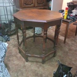 1920s Antique Octogone Center Table 