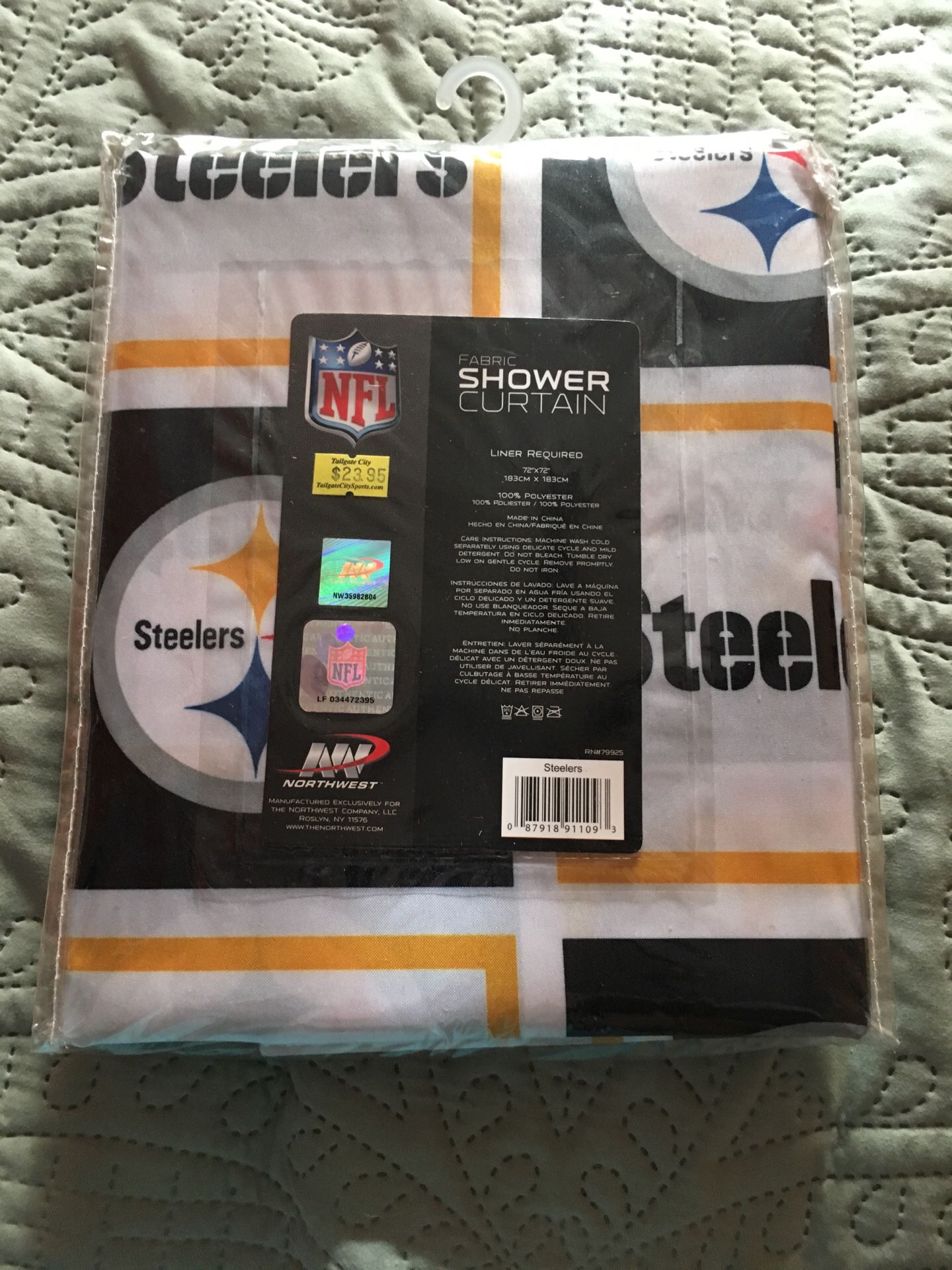 Steelers shower curtain