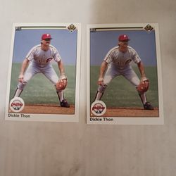 1990 Upper Deck Dickie Thon Error Card 