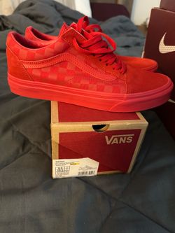 Red vans like new size 9 $30