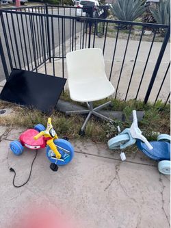Free tv chair and toddler bikes