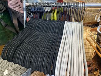 Lot of 39 velvet hangers