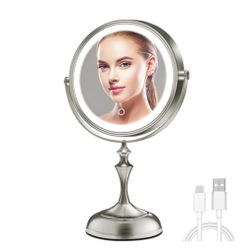 CONLWIN 9" Large Lighted Makeup Mirror