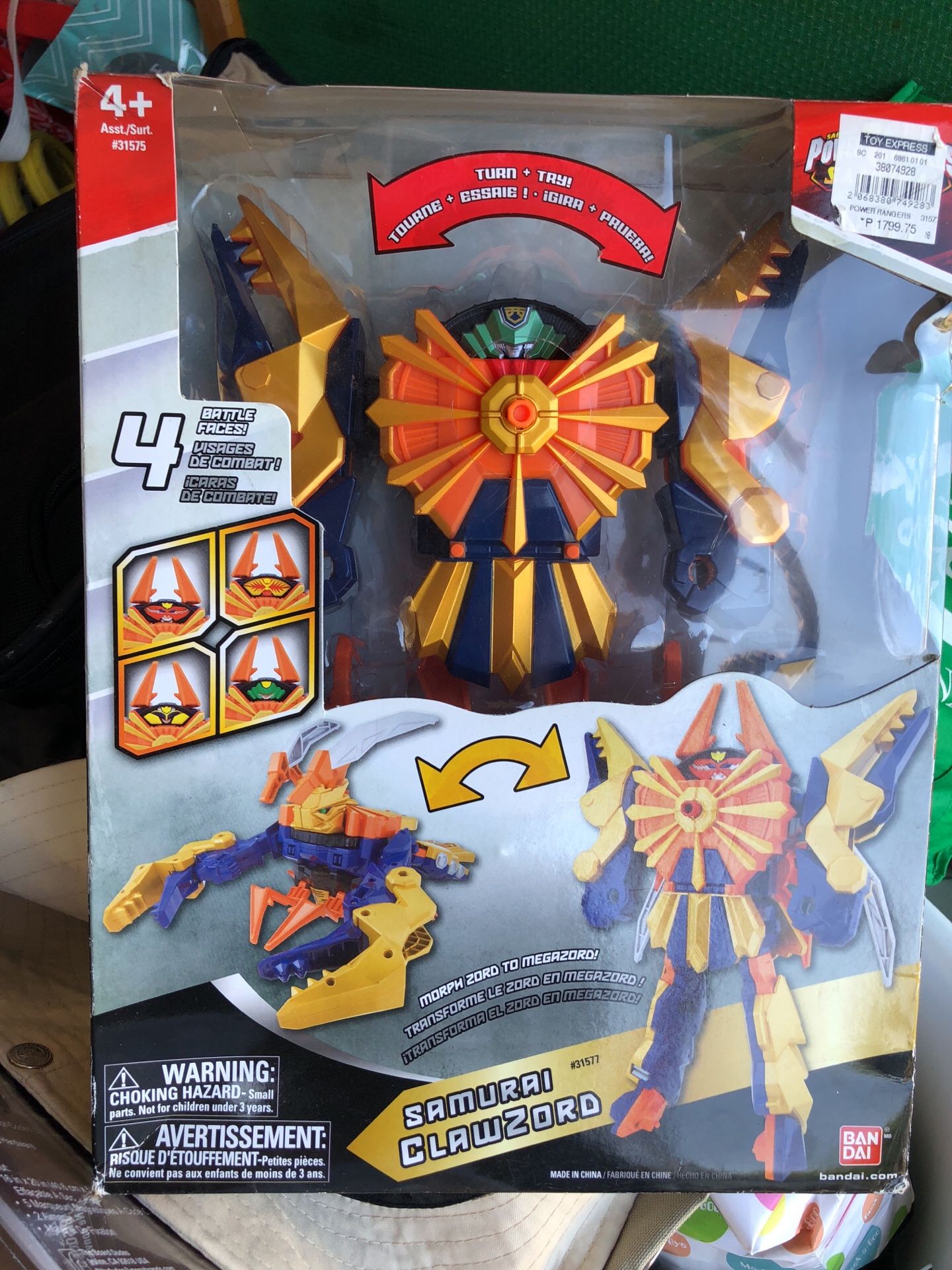 Power rangers samurai clawzord