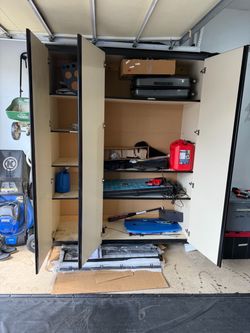 Wall mount storage.