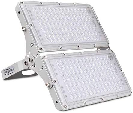 200W LED Flood Light, 20000LM Super Bright 6500K Cold White 120° Security Floodlight, Ultra-Thin Work Lights, IP67 Waterproof Outdoor Indoor Assembled