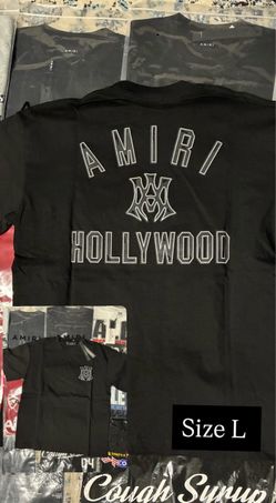 Amiri Hollywood Black Graphic T-Shirt Size L