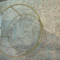 Gold Center Table And Side Table 