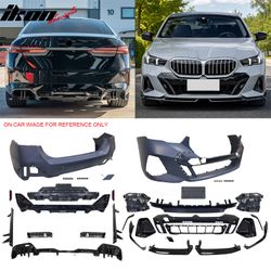 Fits 2024-2026 BMW G60 5-Series 530 540 550 MP Style Front & Rear Bumper Conversion