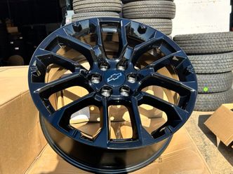 FREE DELIVERY 4x NEW OEM 22" 2026 Silverado High Country Wheels GMC YUKON Denali Rims Black