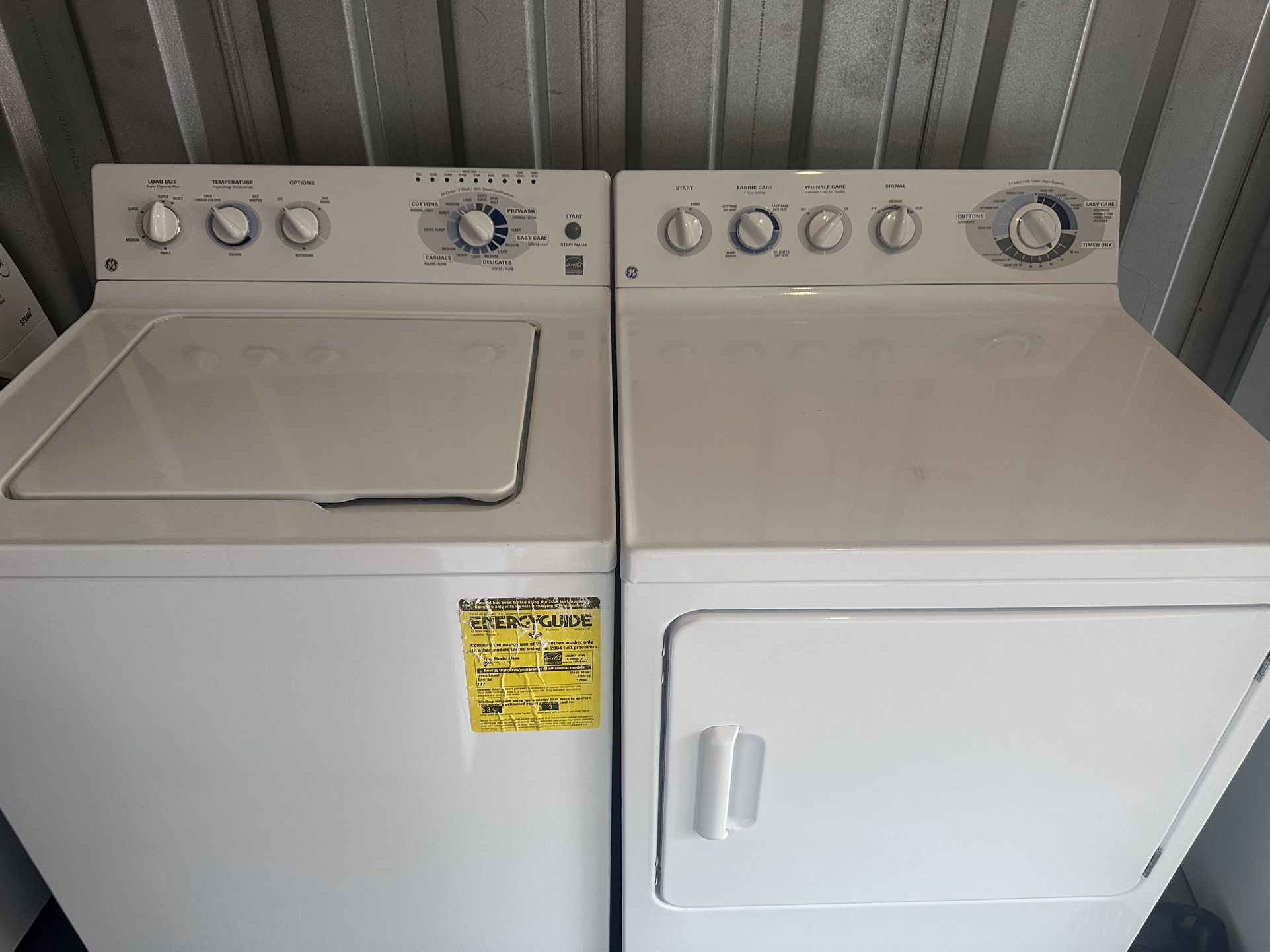 Ge Set Washer /dryer