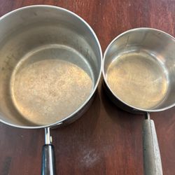 Vintage Revere Ware Pots Copper Bottom 