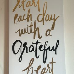 Canvas Gratitude Decor 