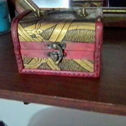Vintage, Treasure/ Trinket Box, Handmade, Wooden