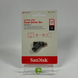 New SanDisk Dual Drive Go 512GB USB-A/USB-C Flash Drive