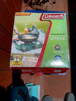 Coleman camping stove.