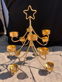 Christmas tree decor 12 tealite holder