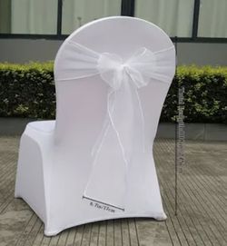 White Organza Chair Satchel/bow