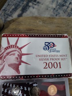 2001 silver proof set