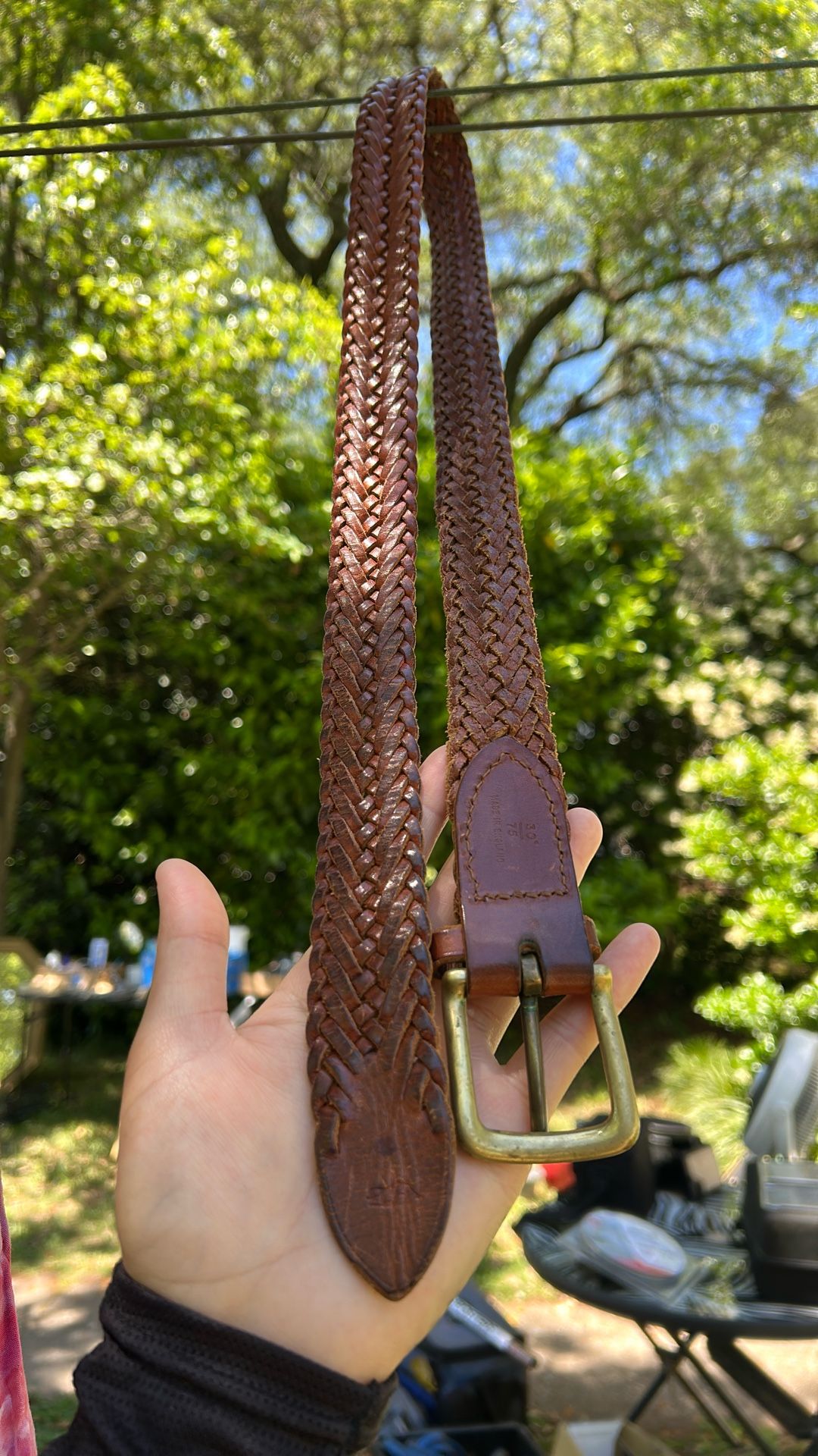 Braided Leather Belt
