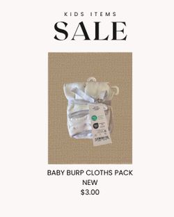 Burp/ Wash cloths
