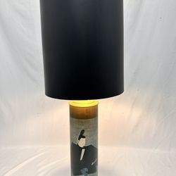 MID-CENTURY TALL JAPANESE TABLE LAMP - GREAT CONDITION!