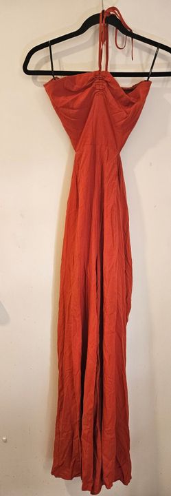 NWOT women's jumpsuit orange medium