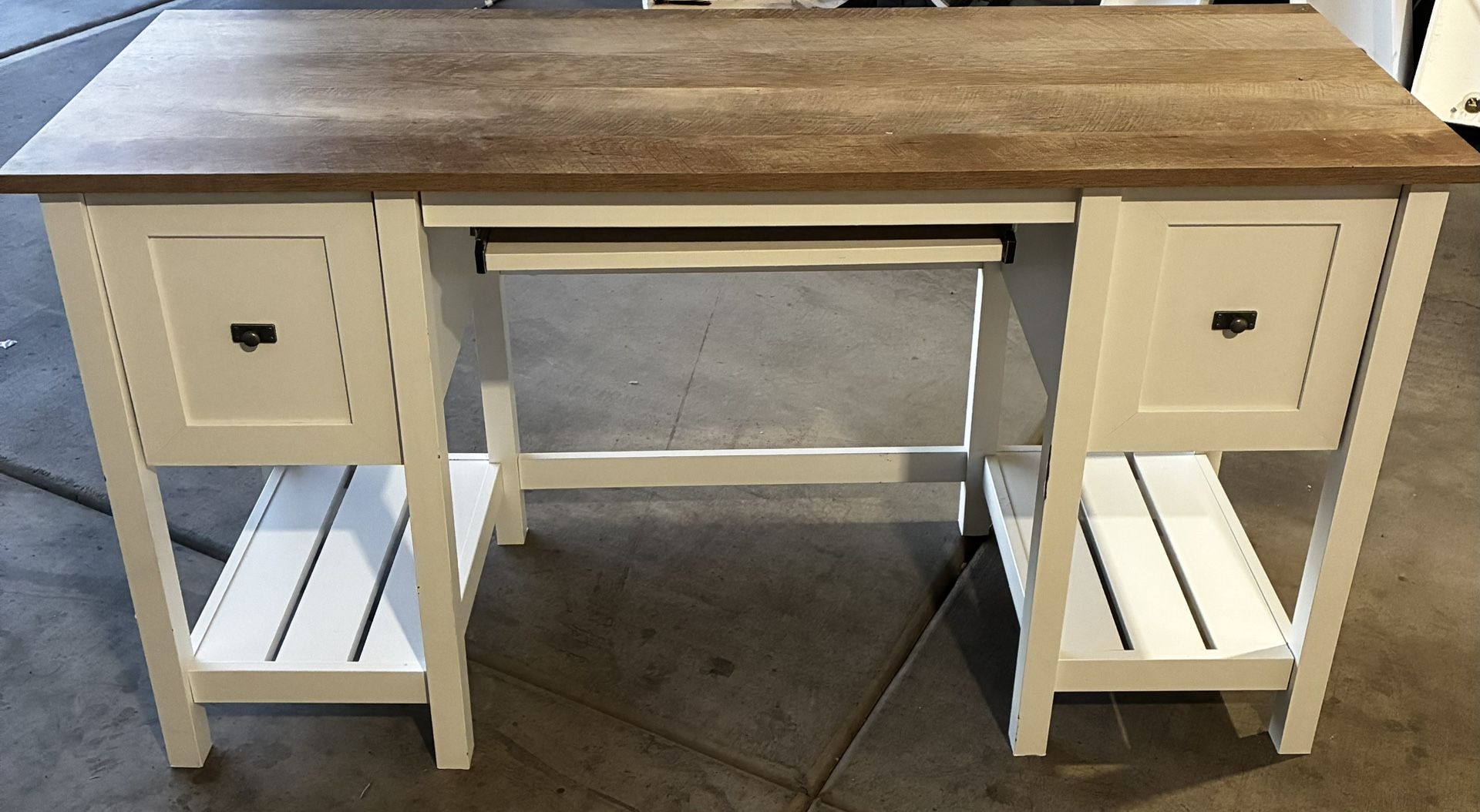 Sauder cottage road white computer desk