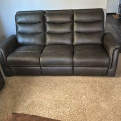 Hardly Used 80 Inch Manual Reclining Sofa