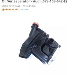 AUDI. Oil/Air Separator - Pressure Restriction Valve-Crankcase Vent Valve Seal- Turbo Oil Strainer