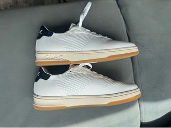 Men’s Clae Malone Knit: White/Black Size 10