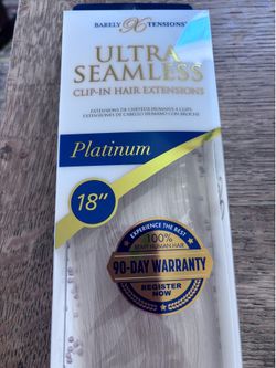 Platinum Blonde clip-in extensions - 50% off!