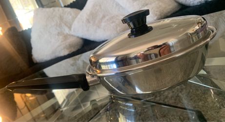 Revere Ware Stainless Steel Skillet with Lid
