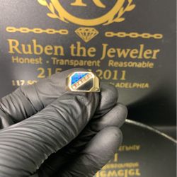 14K YELLOW GOLD DIAMOND RING 