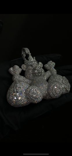 925 Silver Moissanite Pendant 