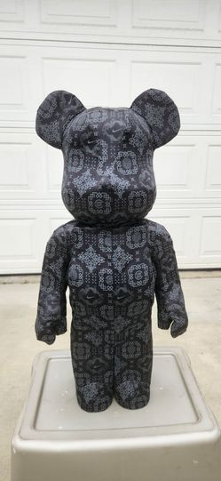 Medicom Toy Bearbrick x Clot x Nike 1000% Black Silk(Limited Edition)