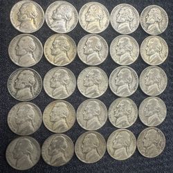x25 War Nickels