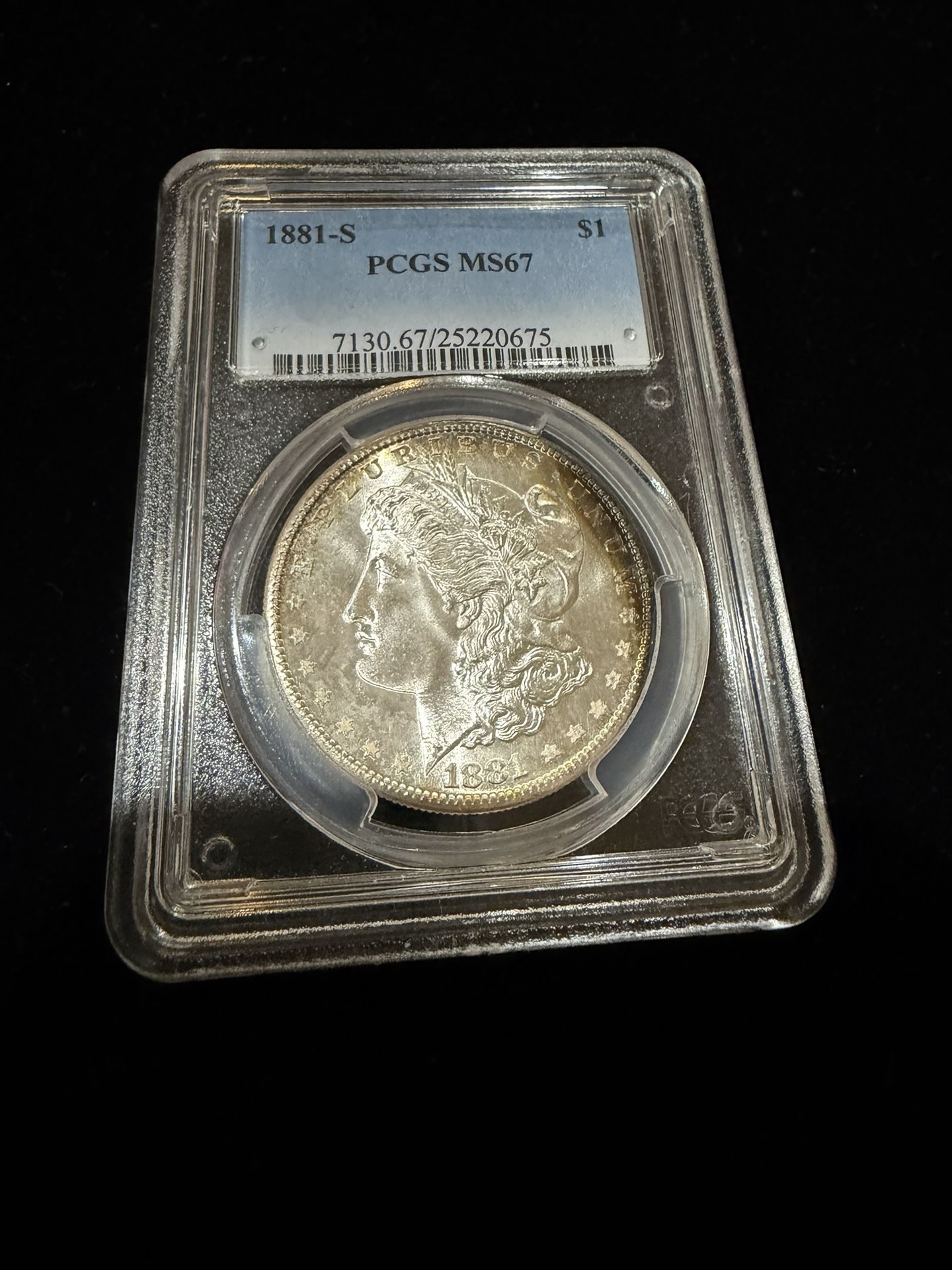 1881-S $1 Morgan Silver Dollar PCGS MS67