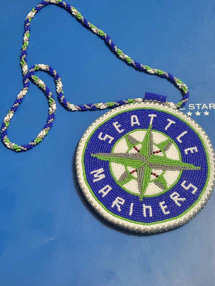Seattle Mariners Medallion  Beaded