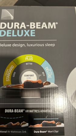 Intex queen,  DELUXE 22” high-rise premium AIR mattress