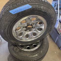Wheels with tires only two used But Good Condition  both fir $170. O.B.O