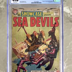 Showcase #27 (1960) CGC 4.5 — 1st Appearance & Origin Sea Devils; Grey Tone Cover