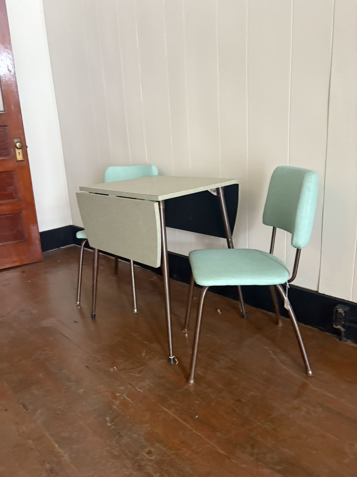 Vintage Mint Green Table With Chairs