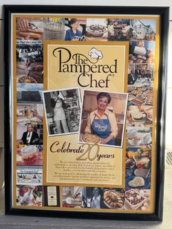 Pampered Chef Autographed Anniversary Poster 19 x 25’