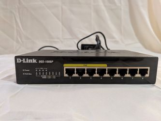 D-Link DGS-1008P 8-Port Gigabit Metal Desktop Switch