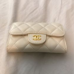 White Chanel Wallet
