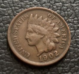 1 cent 1902. Antique coin USA