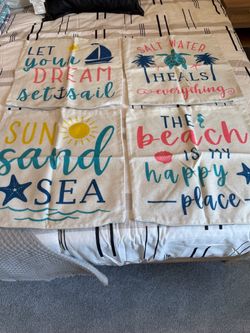 18x18 beach house pillow cases